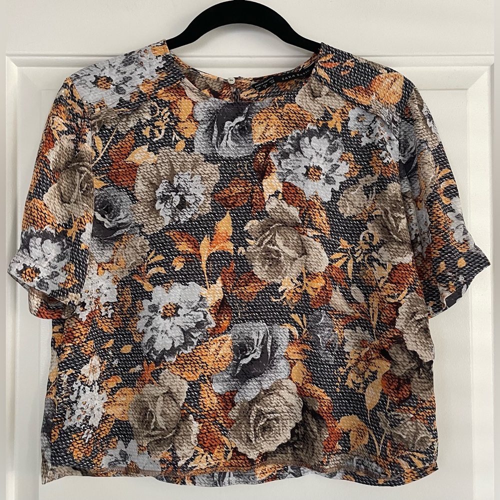 Zara Multicolor Floral Blouse